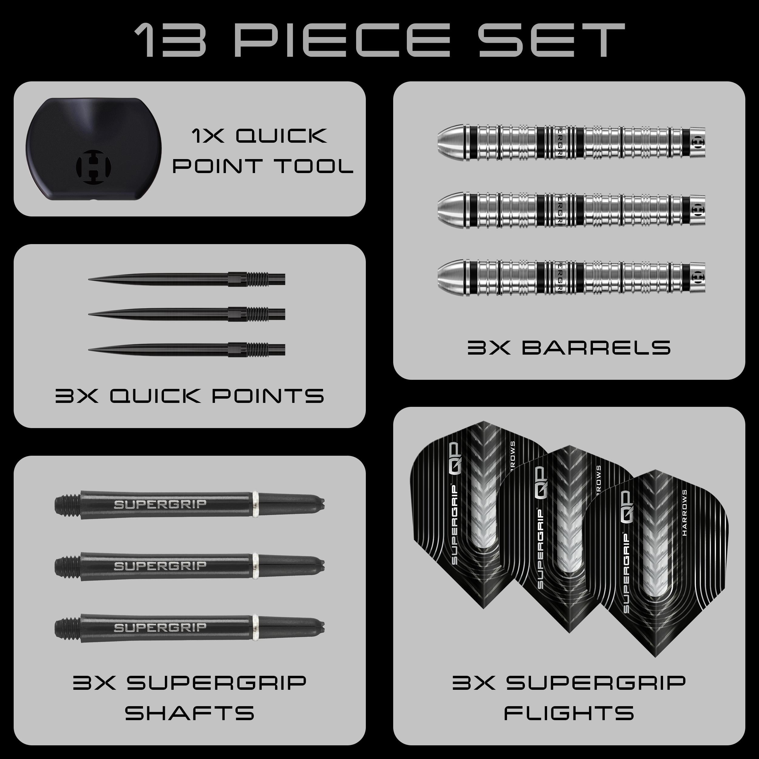 Supergrip QP Tapered 90% Quick Point Darts