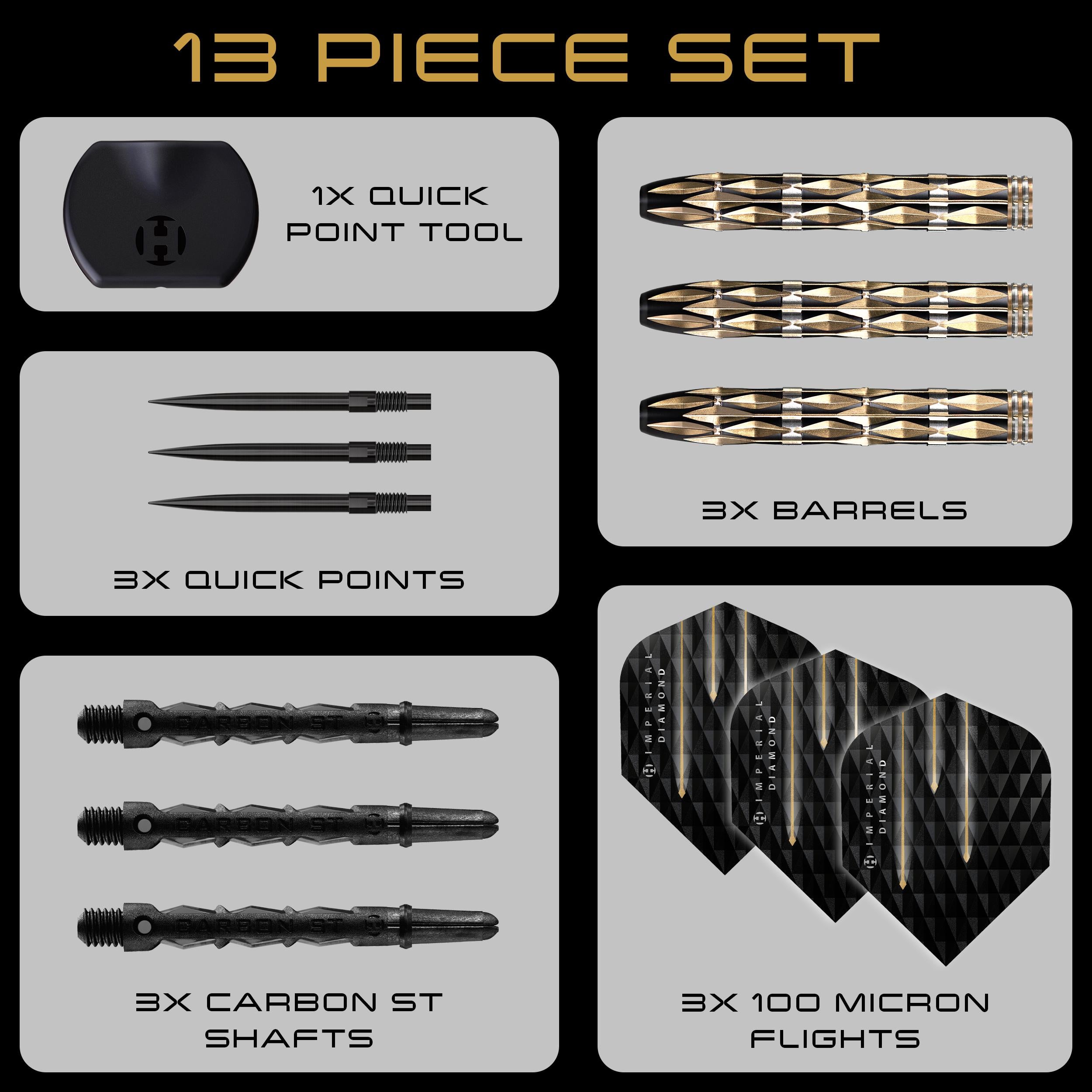 Imperial Diamond 90% Quick Point Darts