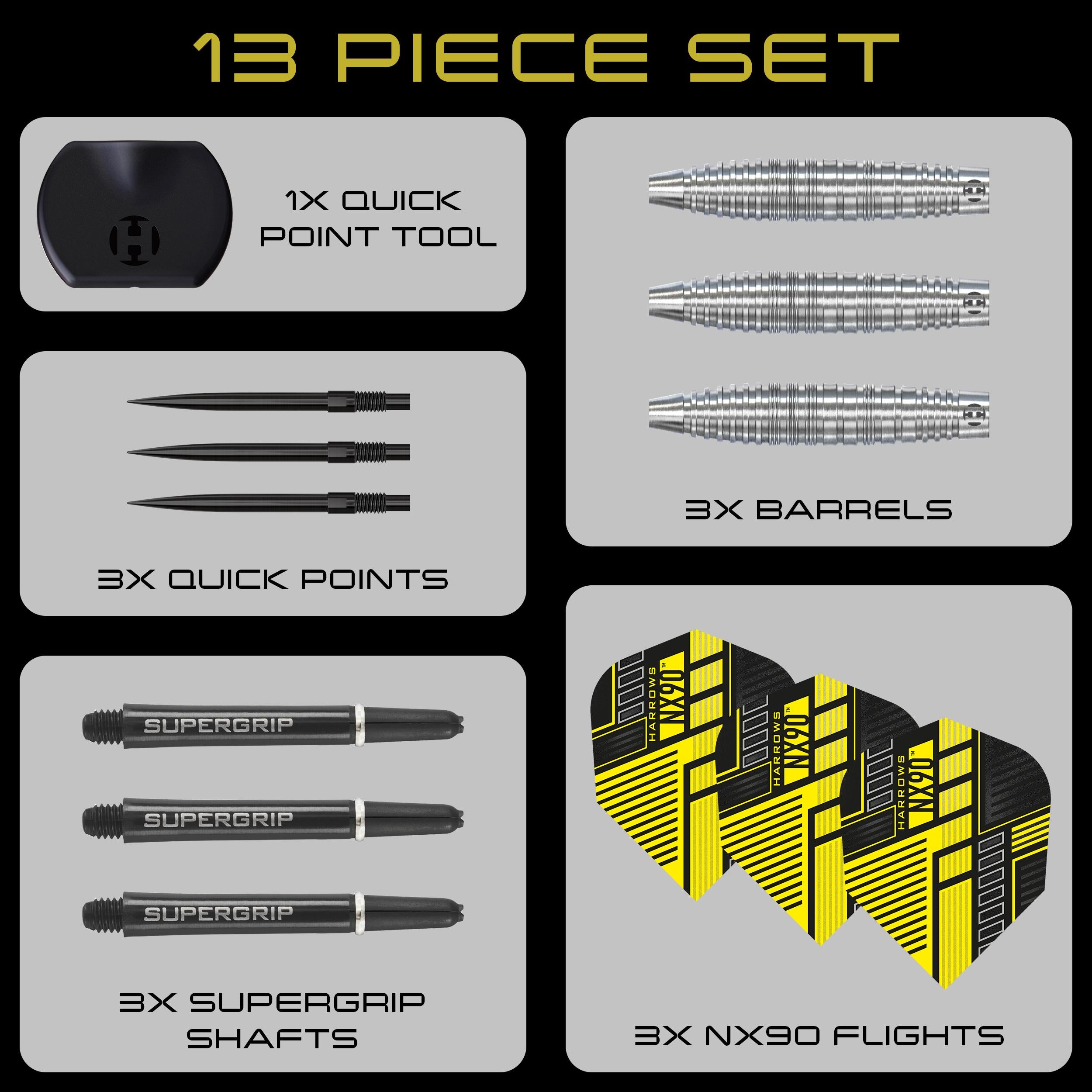 NX90 Bomb 90% Quick Point Darts