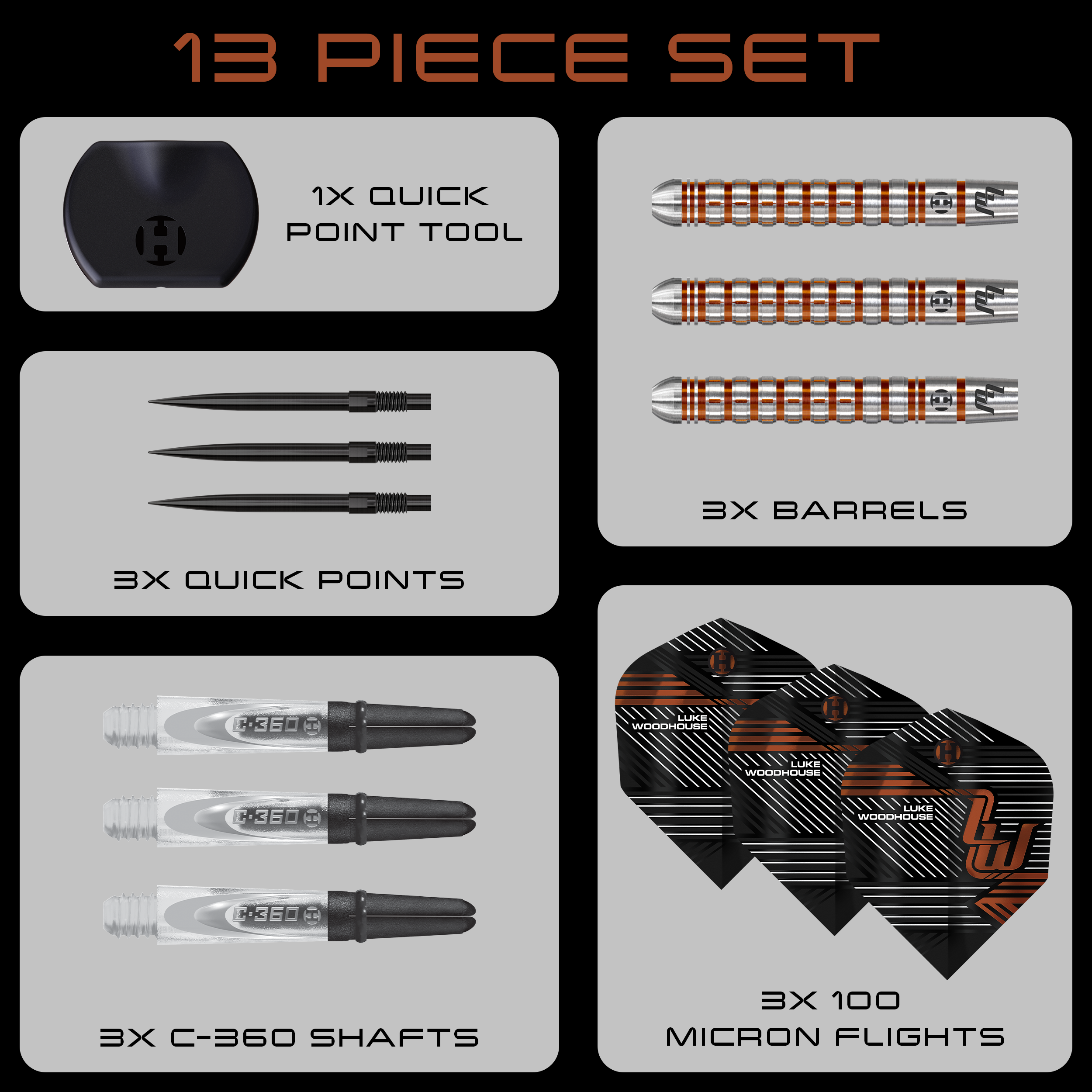 Luke Woodhouse 90% Series 2 Quick Point Darts