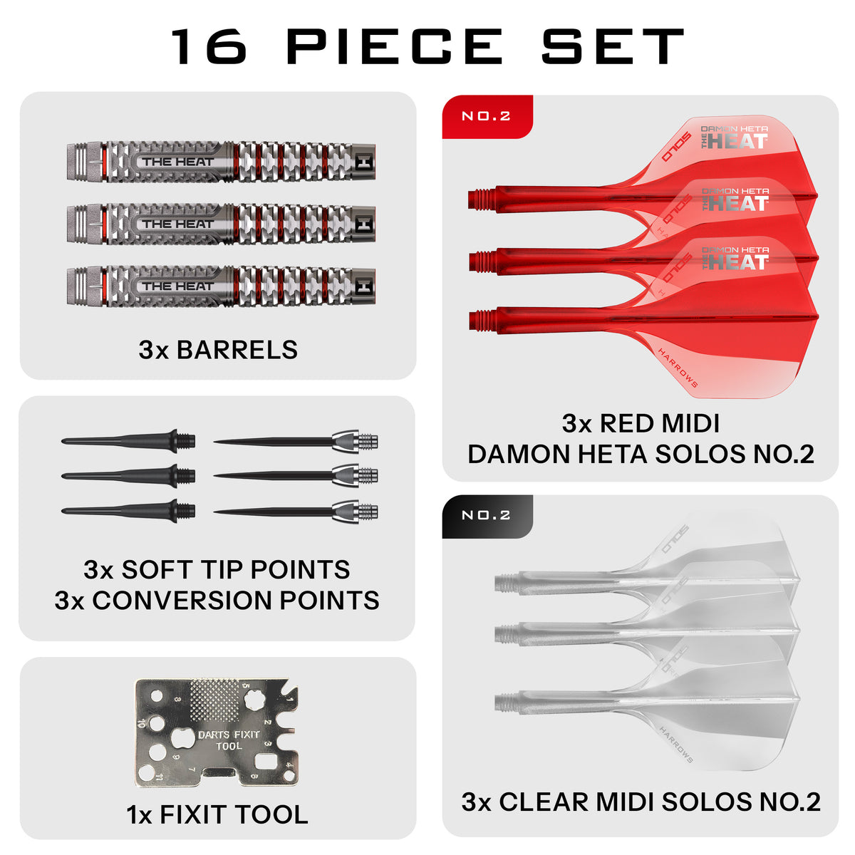Damon Heta Geo 90% Tungsten Soft Tip Darts