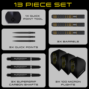 Chizzy 90% Series 3 Quick Point Darts