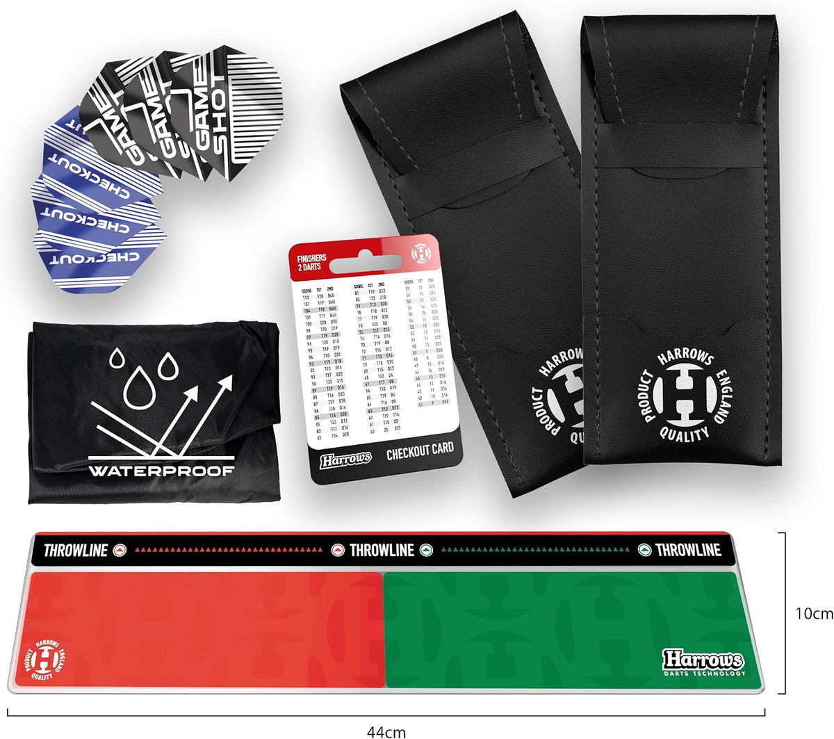 Harrows Top Shot Dartboard & Cabinet Set