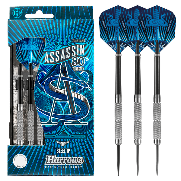 Harrows Weapon 80% Tungsten ダーツセット Assassin 80% 19gK Steel Tip Darts