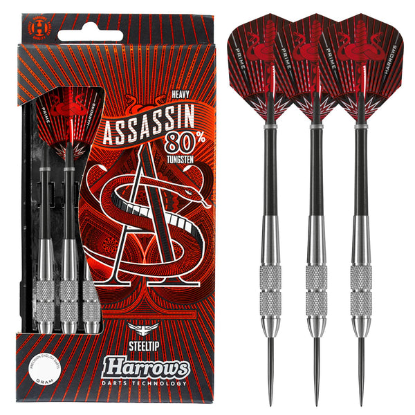 Harrows Weapon 80% Tungsten ダーツセット Assassin 80% 28gK Steel Tip Darts