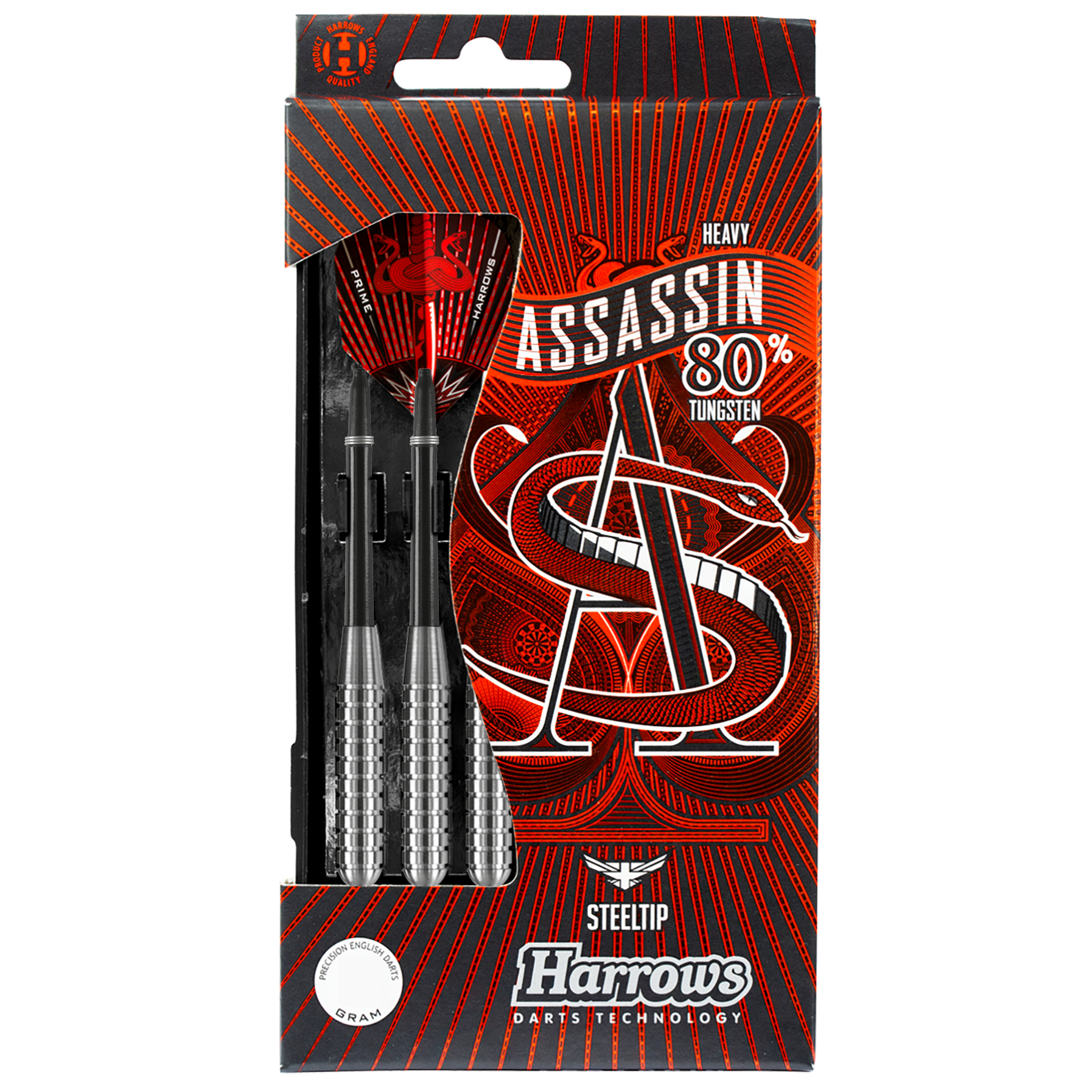 Assassin 80% 30gR Steel Tip Darts