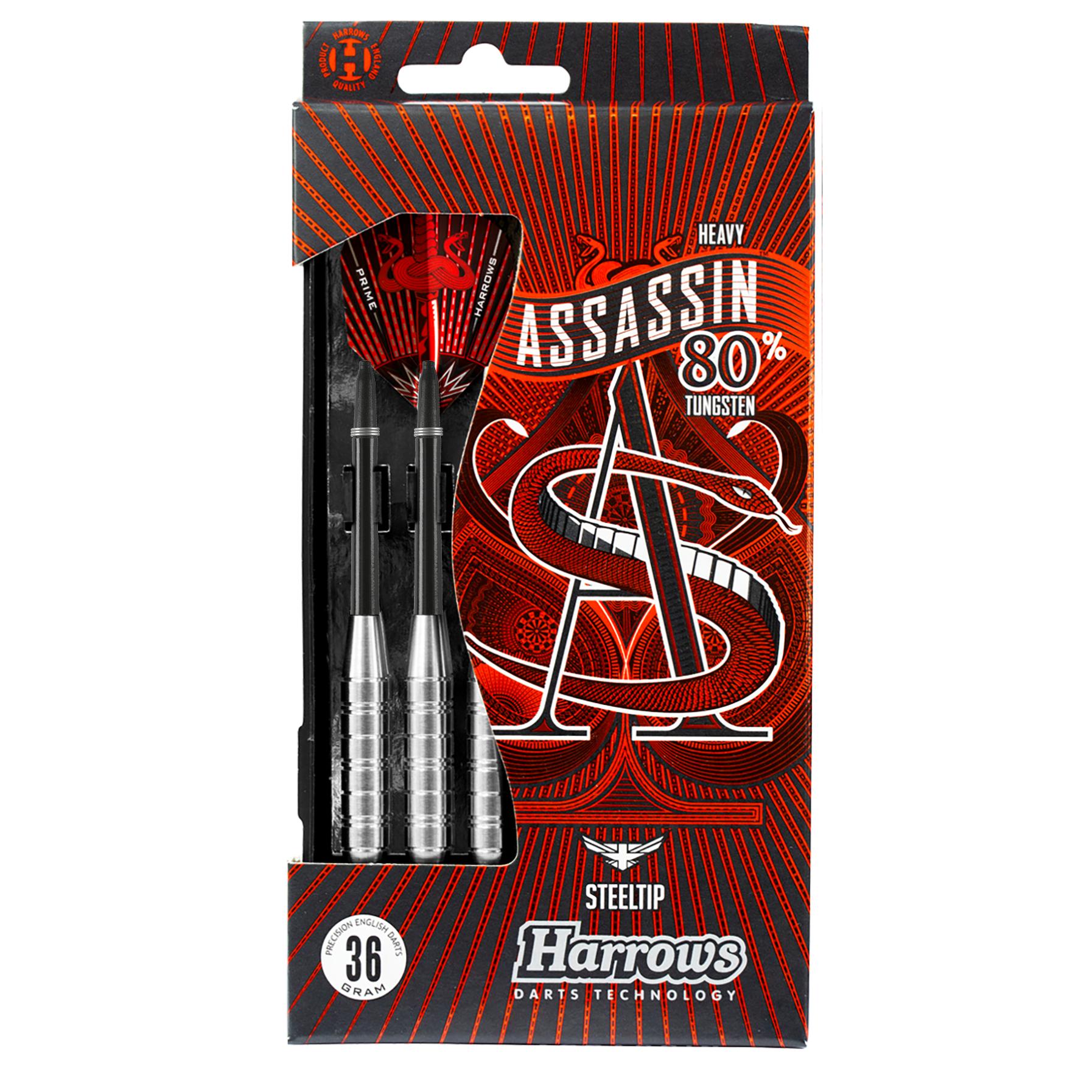 Harrows Weapon 80% Tungsten ダーツセット Assassin 80% 36gR Steel Tip Darts