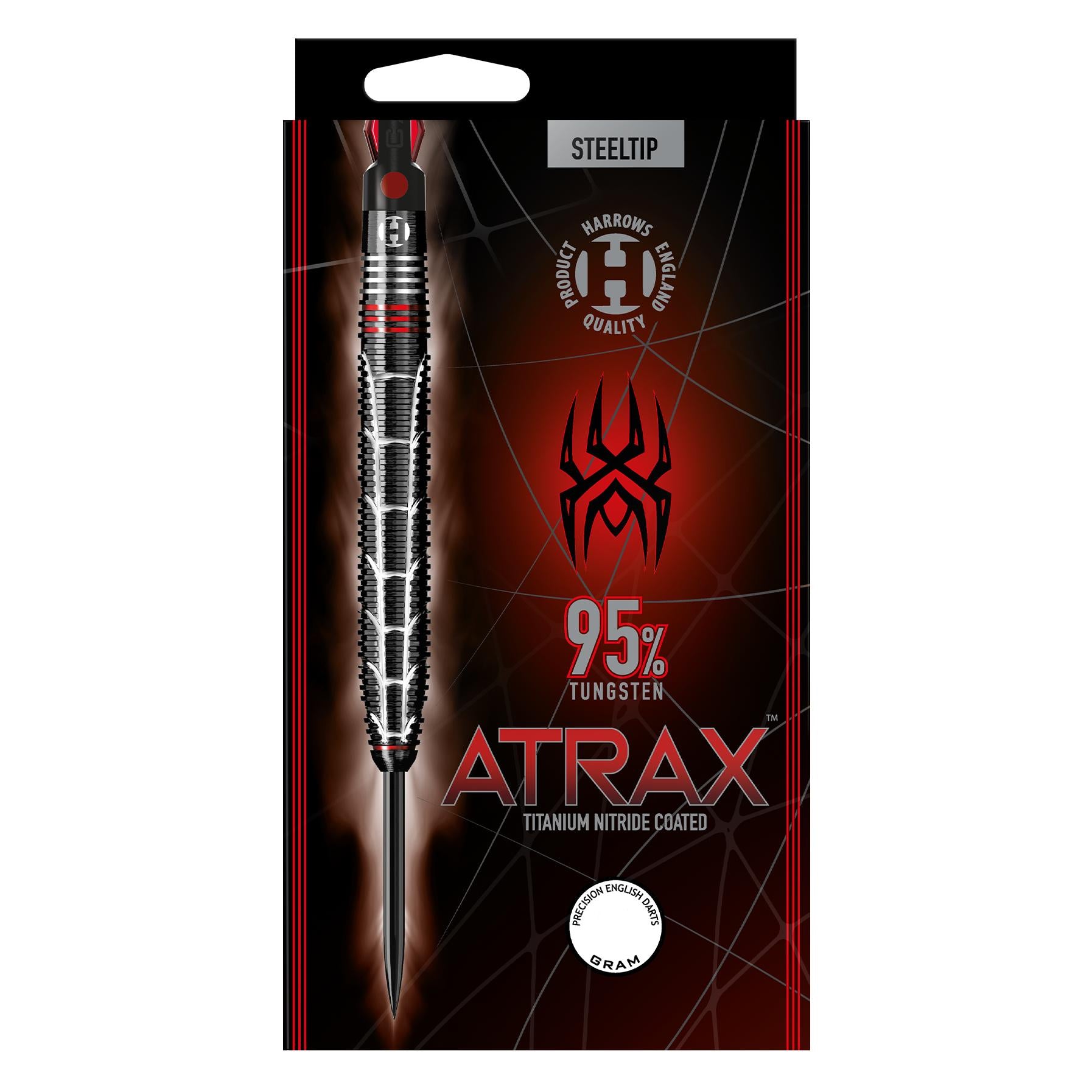 ハローズATRAX 95% タングステン ダーツ Atrax 95% Steel Tip Darts