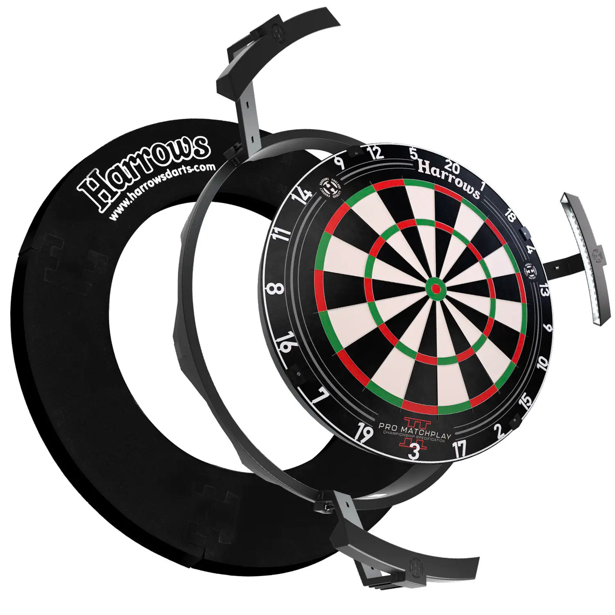 Platinum Bundle - Dartboard + Surround + Trilight Dartset