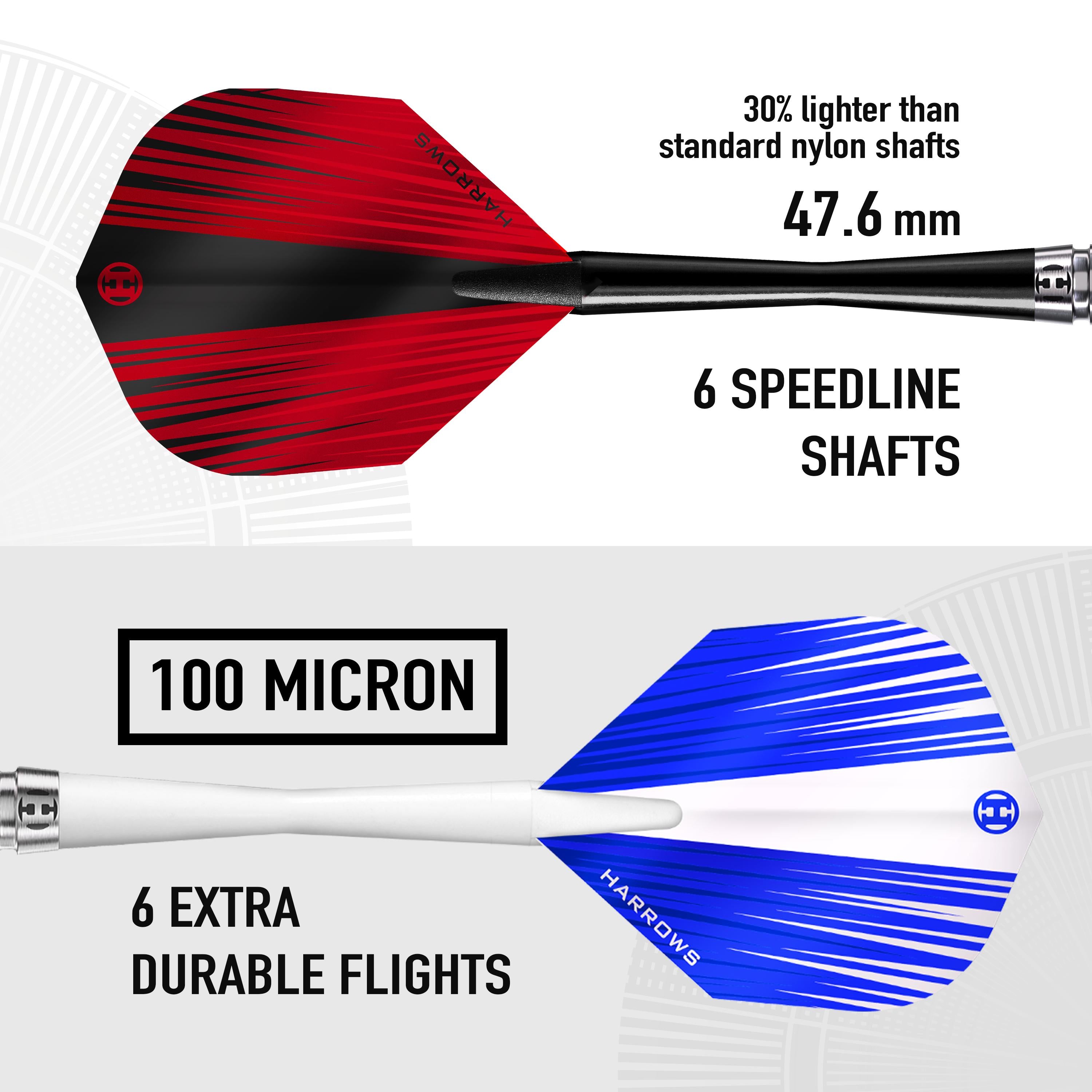 Caliber Black 90% Steel Tip Darts Set