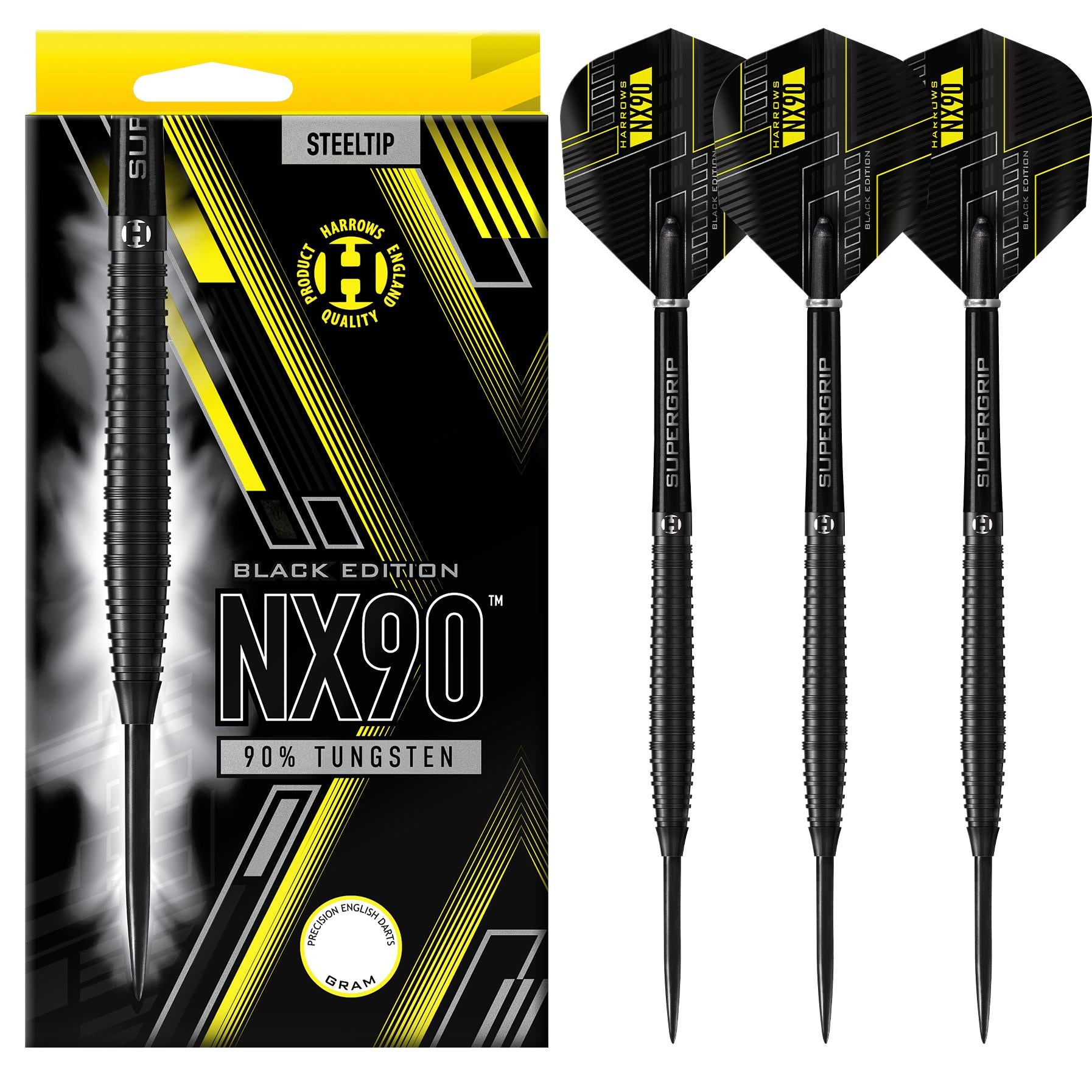 NX90 90% Black Edition Steel Tip Darts