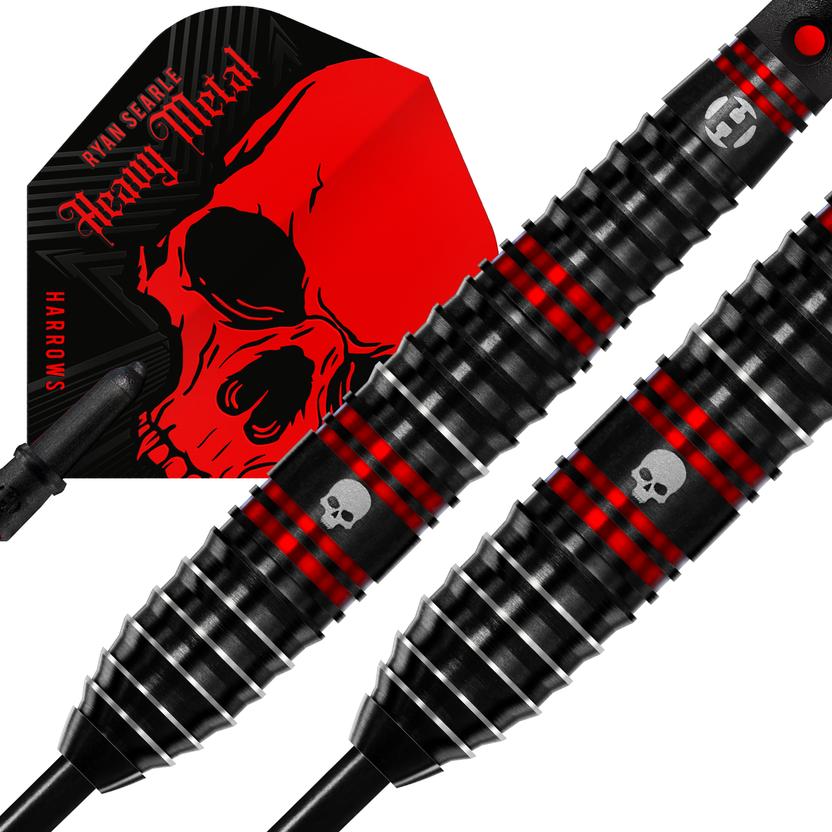 Fléchettes Harrows Ryan Searle 90% Tungstène - Pointe Nylon 20g - Lot De 3 Avec Shafts Et Ailettes