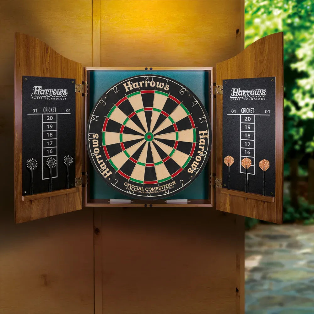 Harrows Pro's Choice Dartboard & Cabinet Set
