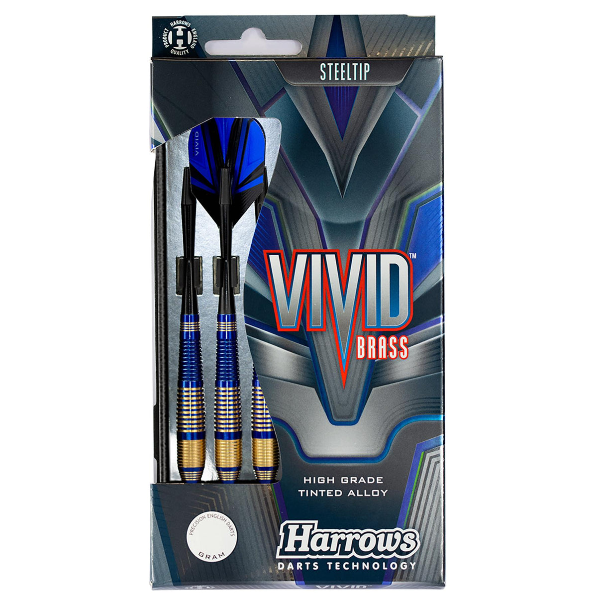Vivid Brass - Blue Steel Tip Darts