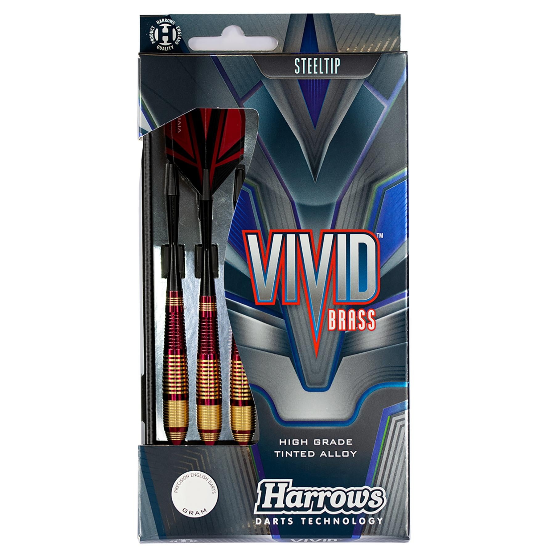 Vivid Brass - Red Steel Tip Darts