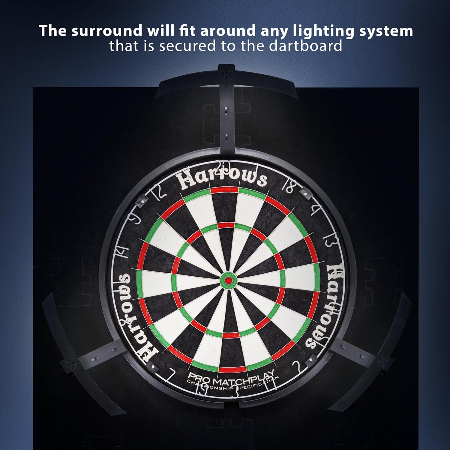 Harrows XL Dartboard Surround - 6 Piece Wall Protector
