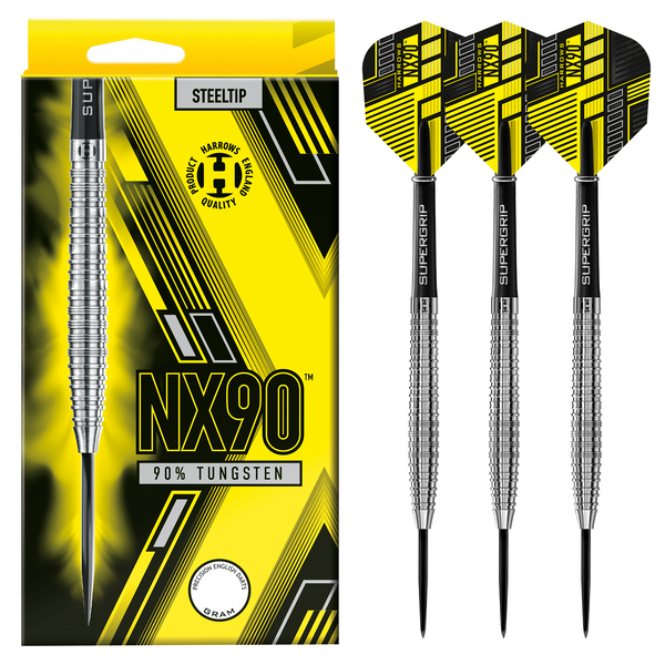 Harrows NX90 Steel Tip Darts | 90% Tungsten Precision