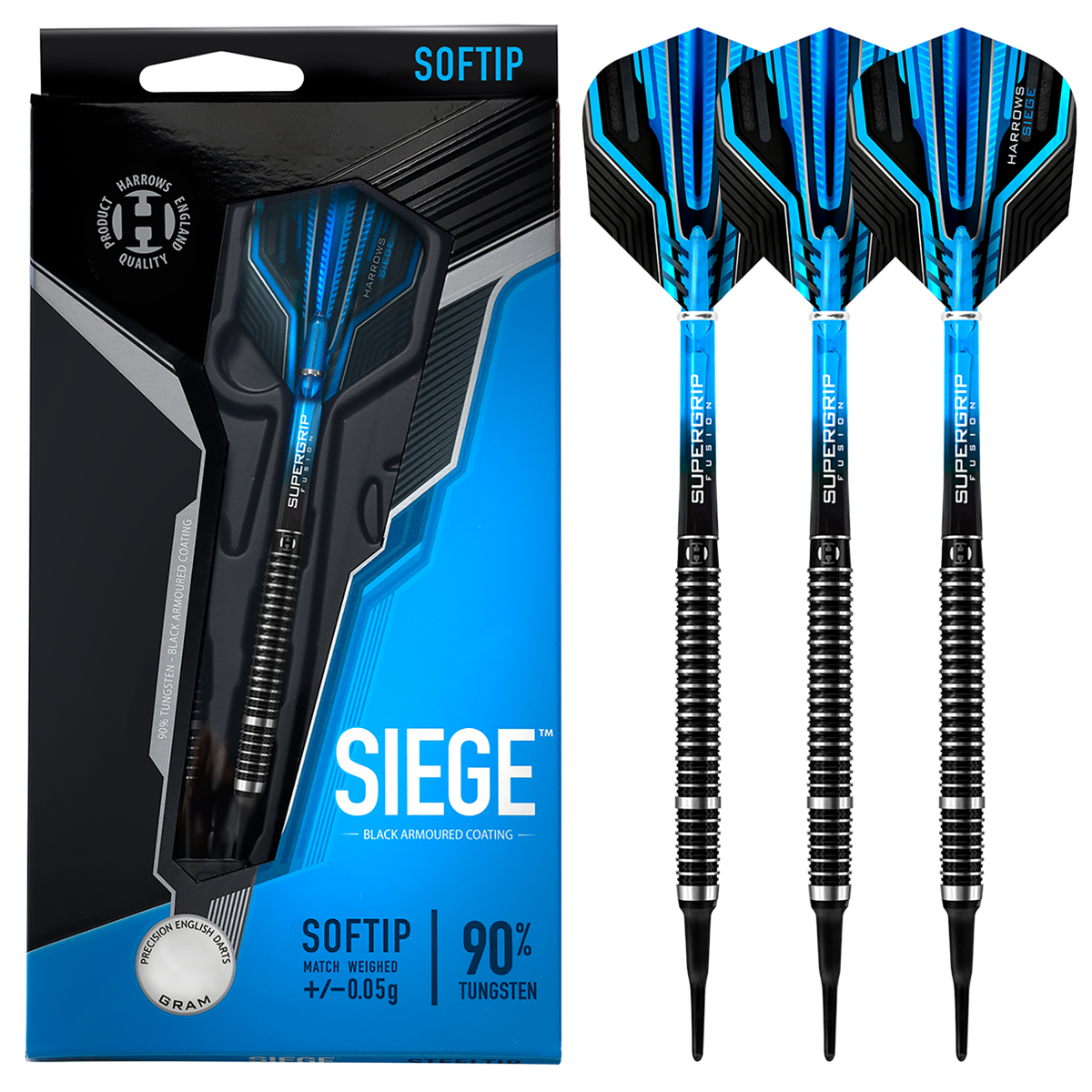 Harrows Supergrip 90% tungsten Freccette Soft Harrows Supergrip 90% tungsten Freccette Soft