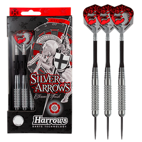 Silver Arrows - Knurled Steel Tip Darts