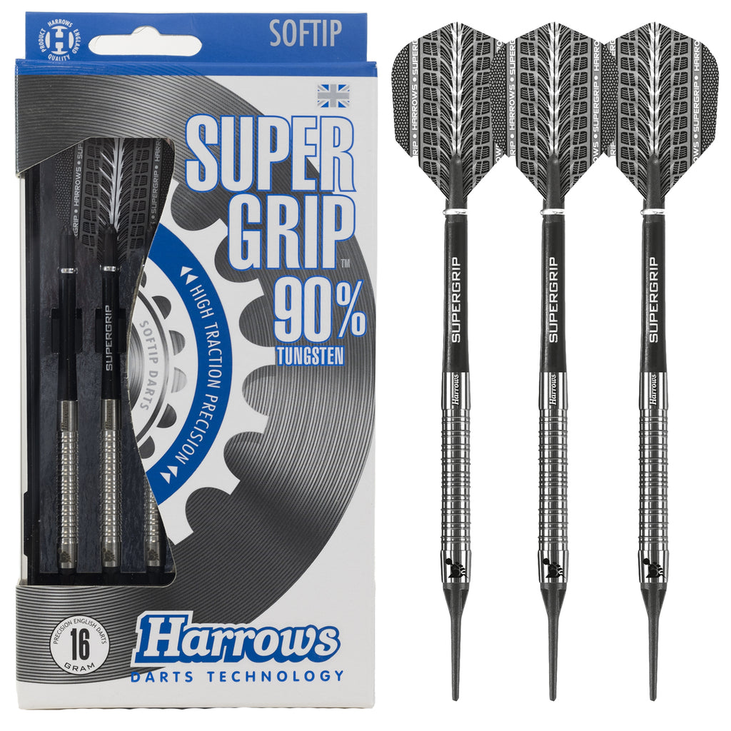 Harrows Supergrip - Lot De 9 Tiges Carbone Pour Fléchettes | Taille Midi, Medium, Court | Fixation Sécurisée