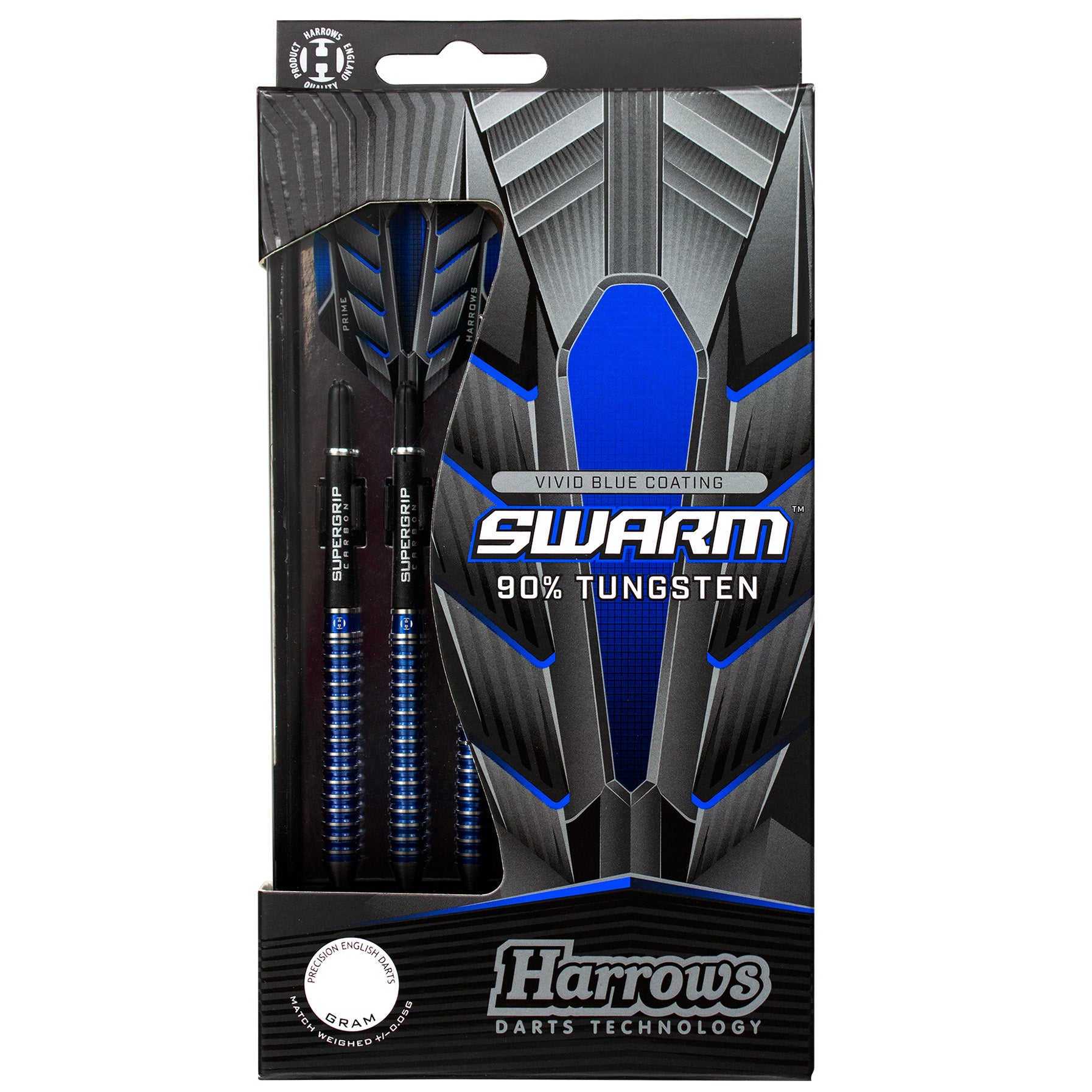 【タングステン90%】Harrows SWARM 18g BLUEカスタムセット Swarm 90% Soft Tip Darts