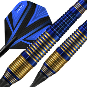 Vivid Brass - Blue Soft Tip Darts