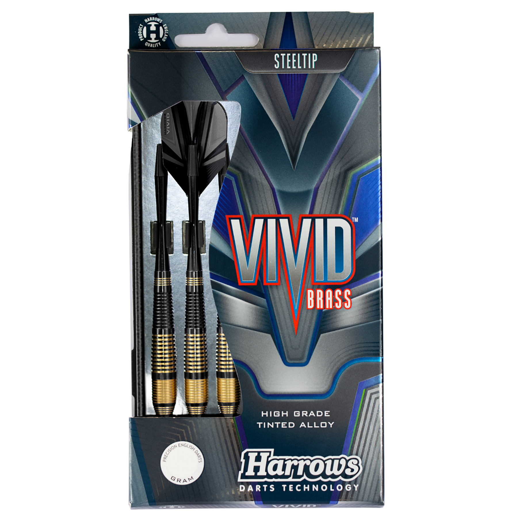 Vivid Brass - Black Steel Tip Darts