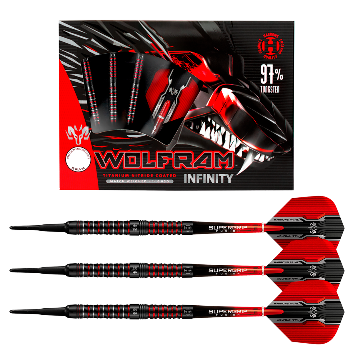 Wolfram Infinity 97% Soft Tip Darts